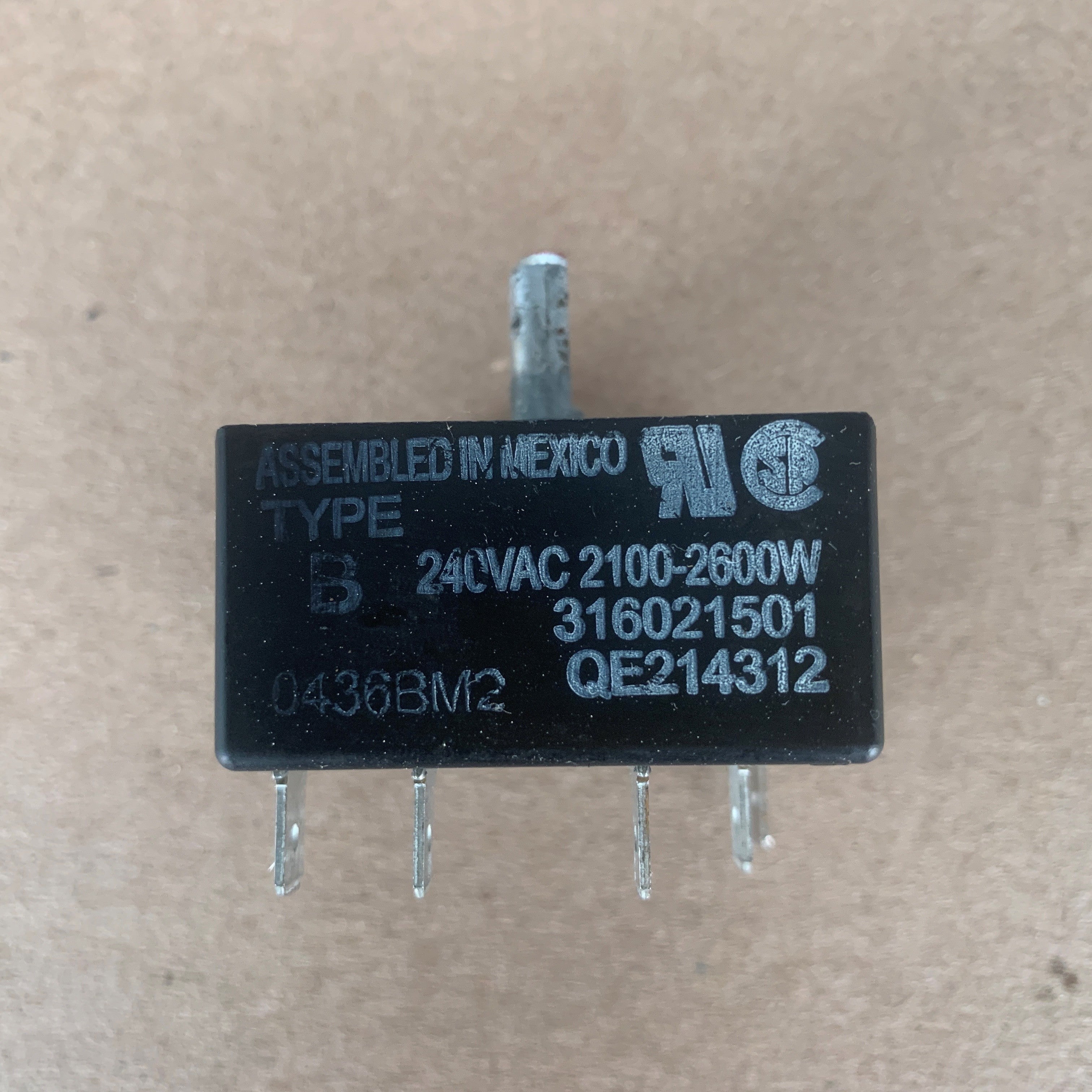 Frigidaire Range Surface Element Control Switch 316021501 Frigidaire Range Surface Element Control Switch 316021501